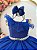 Vestido Infantil Longo Azul Royal Luxo Formaturas Daminhas - Imagem 2