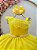 Vestido Infantil Longo Amarelo Luxo Formaturas Daminhas - Imagem 2