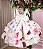 Vestido Infantil Off Florido Rosa Menina Floral - Imagem 7