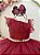 Vestido Infantil Longo Marsala Luxo Formaturas Daminhas - Imagem 2