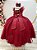 Vestido Infantil Longo Marsala Luxo Formaturas Daminhas - Imagem 4