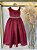 Vestido Infantil Longo Marsala Luxo Formaturas Daminhas - Imagem 5