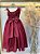 Vestido Infantil Longo Marsala Luxo Formaturas Daminhas - Imagem 6