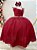 Vestido Infantil Longo Marsala Luxo Formaturas Daminhas - Imagem 1