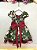 Vestido Infantil Verde e Marsala Ursinhos Natal Festas - Imagem 7