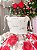 Vestido Infantil Off Florido Vermelho Floral - Imagem 2