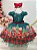 Vestido Infantil Verde Bandeira Ursinhos Natal Festas - Imagem 7