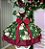 Vestido Infantil Encanto de Natal Verde Festa - Imagem 4