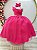 Vestido Infantil Longo Pink Luxo Formaturas Daminhas - Imagem 1