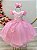 Vestido Infantil Rosa Jardim das Borboletas Festas - Imagem 1