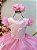 Vestido Infantil Rosa Jardim das Borboletas Festas - Imagem 2