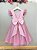 Vestido Infantil Rosa Jardim das Borboletas Festas - Imagem 6