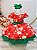 Vestido Infantil Vermelho e Verde Ursinhos Natal Festas - Imagem 7