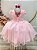 Vestido Infantil Rosa Claro Jardim Encantado Renda Festas - Imagem 4