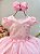 Vestido Infantil Rosa Claro Jardim Encantado Renda Festas - Imagem 2