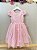 Vestido Infantil Rosa Claro Jardim Encantado Renda Festas - Imagem 5