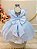 Vestido Infantil Azul Claro Saia Tule e Glitter - Imagem 4