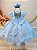 Vestido Infantil Azul Claro com Busto Nervura - Imagem 4