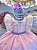 Vestido Infantil Circo Busto Com Strass e Babados Festas - Imagem 4