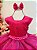 Vestido Infantil Saia Rosa Babados e Glitter - Imagem 2
