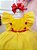 Vestido Infantil Bela e a Fera Com Babados e Strass - Imagem 6