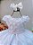 Vestido Infantil Branco Renda Apliques Daminha Festas - Imagem 2
