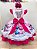 Vestido Infantil Pink Lilo Stitch e Angel Apaixonados Festas - Imagem 4