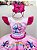 Vestido Infantil Pink Lilo Stitch e Angel Apaixonados Festas - Imagem 2