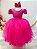 Vestido Infantil Pink com Strass Casamentos Luxo - Imagem 1