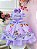Vestido Infantil Princesa Sofia Lilás Festas Pérolas - Imagem 4