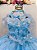 Vestido Infantil Princesas Frozen Elsa Anna com Capa Festas - Imagem 2
