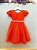 Vestido Infantil Terracota Busto Plissado Festas Glitter - Imagem 5
