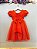 Vestido Infantil Terracota Busto Plissado Festas Glitter - Imagem 6