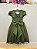 Vestido Infantil Verde Oliva Daminha Festas Midi - Imagem 6