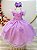Vestido Infantil Lilás Jardim das Borboletas Festas - Imagem 7