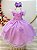 Vestido Infantil Lilás Jardim das Borboletas Festas - Imagem 1