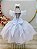 Vestido Infantil Branco Jardim das Borboletas Festas - Imagem 4