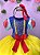 Vestido Fantasia Infantil Branca de Neve Amarelo Capa Tiara - Imagem 8