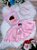 Fantasia Infantil Bailarina Rosa Body e Saia Luxo - Imagem 2