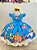 Vestido Infantil Azul Turma do Bob Esponja Festas - Imagem 5