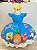 Vestido Infantil Azul Turma do Bob Esponja Festas - Imagem 2