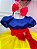Vestido Fantasia Infantil Branca de Neve Capa Tiara e Luva - Imagem 6