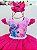 Vestido Infantil Pink Lilo Stitch e Angel Saia Babado Festas - Imagem 2