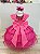 Vestido Infantil Pink Lilo Stitch e Angel Saia Babado Festas - Imagem 4
