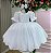 Vestido Infantil Branco Lese Midi Festa Luxo Casamento - Imagem 2