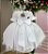 Vestido Infantil Branco Lese Midi Festa Luxo Casamento - Imagem 5