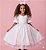 Vestido Infantil Rosa Bebe Lese Midi Festa Luxo Casamento - Imagem 1