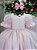 Vestido Infantil Rosa Bebe Lese Midi Festa Luxo Casamento - Imagem 6