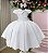 Vestido Infantil Festa Luxo Ravena Branco - Imagem 1