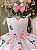 Vestido Infantil Off Florido Rosa Karine - Imagem 5